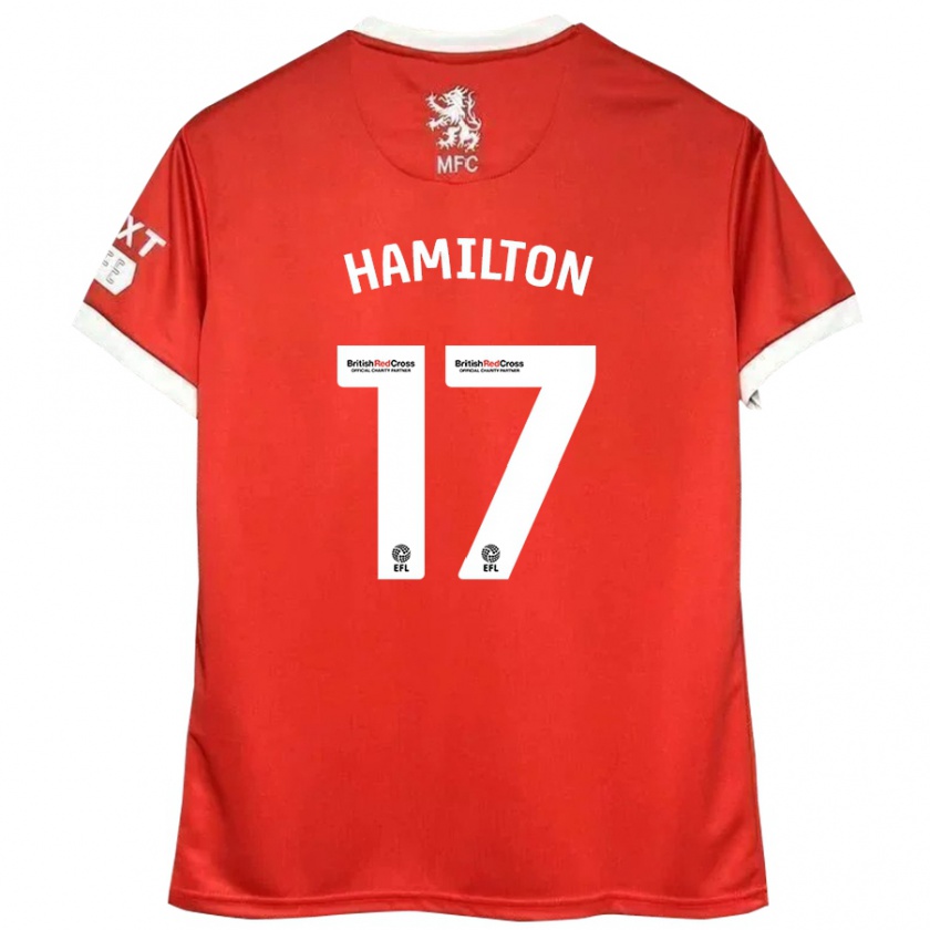 Kandiny Heren Micah Hamilton #17 Rood Wit Thuisshirt Thuistenue 2024/25 T-Shirt