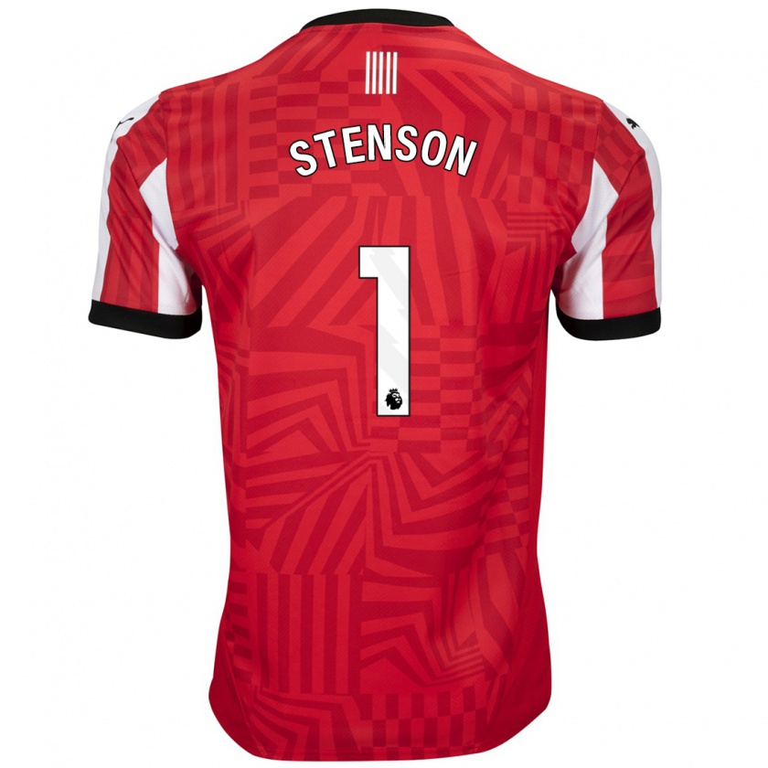 Kandiny Heren Fran Stenson #1 Rood Wit Thuisshirt Thuistenue 2024/25 T-Shirt