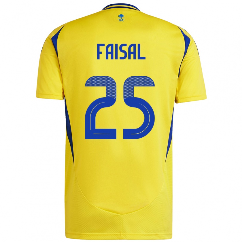 Kandiny Hombre Camiseta Samira Faisal #25 Amarillo Azul 1ª Equipación 2024/25 La Camisa