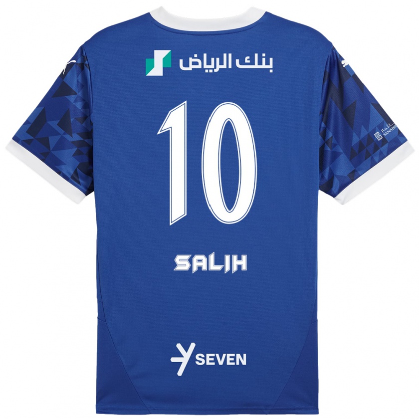 Kandiny Heren Zakia Salih #10 Donkerblauw Wit Thuisshirt Thuistenue 2024/25 T-Shirt