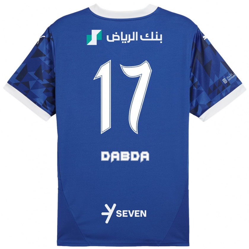 Kandiny Uomo Maglia Claudia Dabda #17 Blu Scuro Bianco Kit Gara Home 2024/25 Maglietta