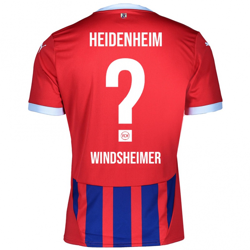 Kandiny Heren Tim Windsheimer #0 Rood Blauw Thuisshirt Thuistenue 2024/25 T-Shirt België