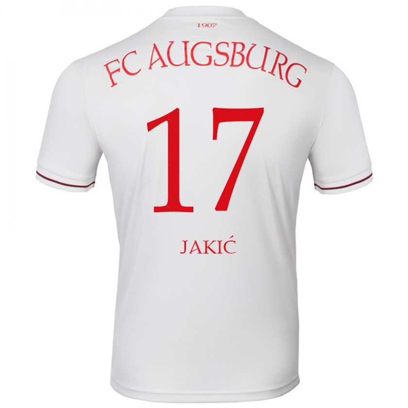 Kandiny Uomo Maglia Kristijan Jakic #17 Bianco Kit Gara Home 2024/25 Maglietta