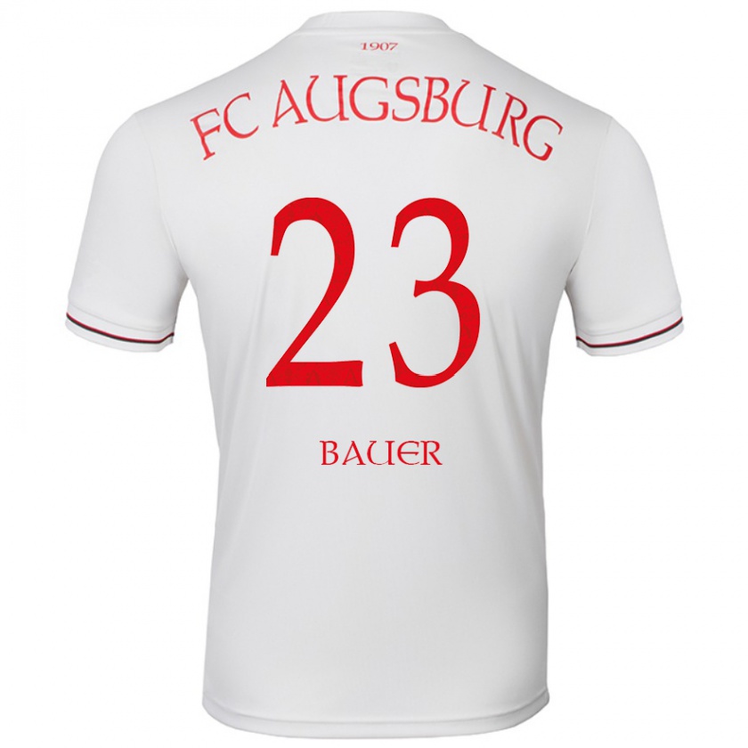 Kandiny Hombre Camiseta Maximilian Bauer #23 Blanco 1ª Equipación 2024/25 La Camisa