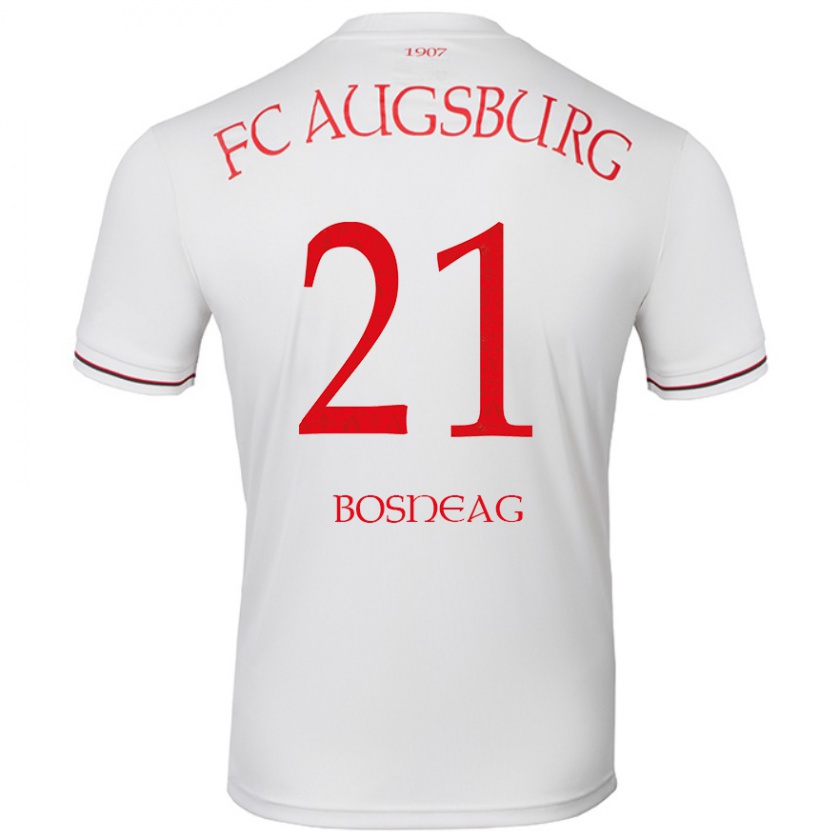 Kandiny Hombre Camiseta Ioan Boșneag #21 Blanco 1ª Equipación 2024/25 La Camisa