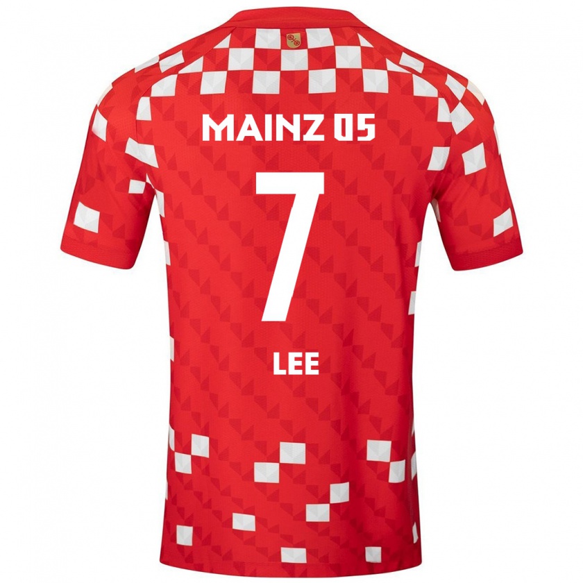 Kandiny Män Jae-Sung Lee #7 Vit Röd Hemmatröja Matchtröjor 2024/25 Tröjor T-Tröja