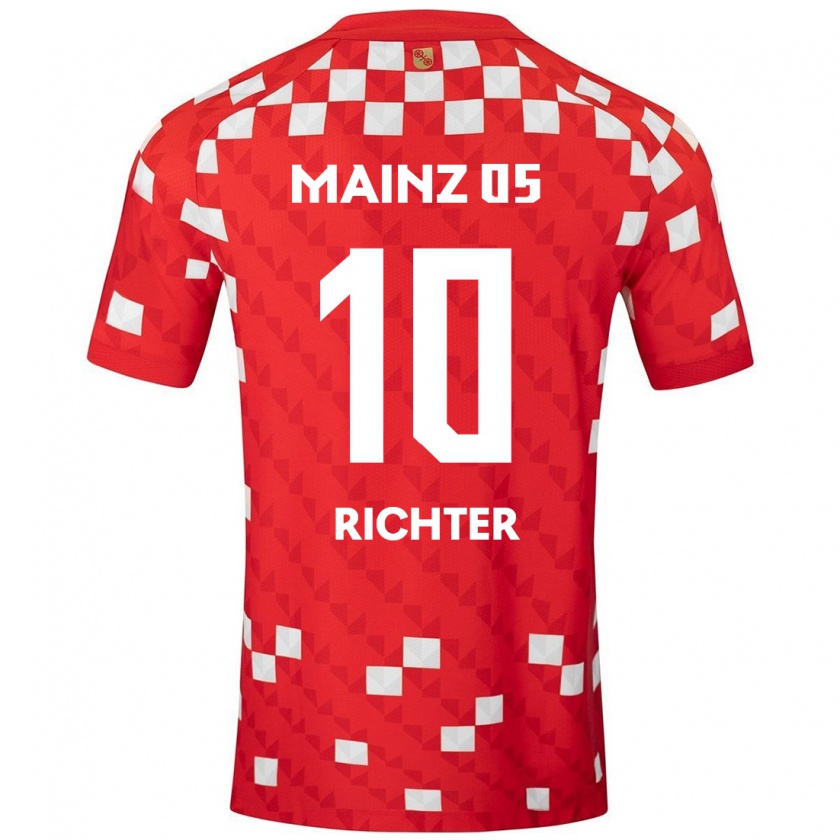 Kandiny Herren Marco Richter #10 Weiß Rot Heimtrikot Trikot 2024/25 T-Shirt Österreich