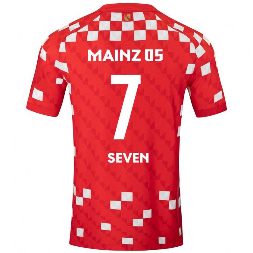 Kandiny Herren Justin Seven #7 Weiß Rot Heimtrikot Trikot 2024/25 T-Shirt Österreich