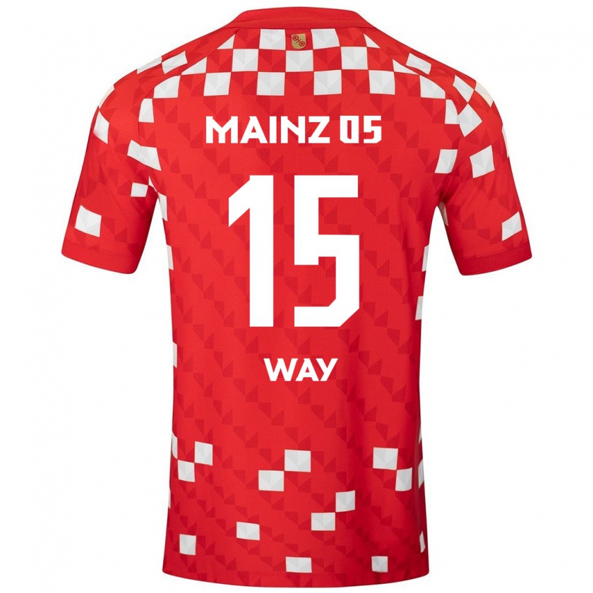 Kandiny Uomo Maglia Cecilia Way #15 Bianco Rosso Kit Gara Home 2024/25 Maglietta