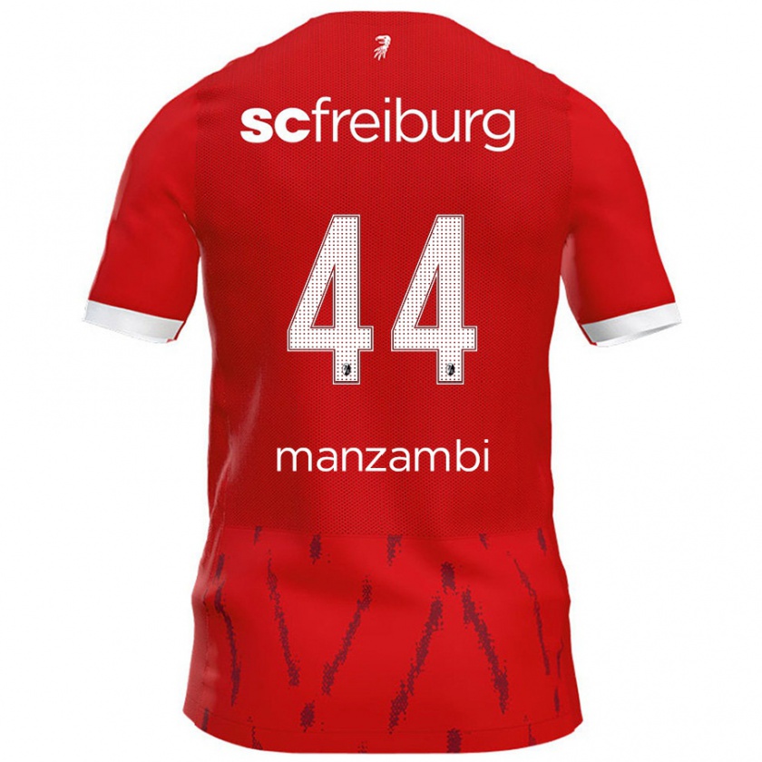 Kandiny Herren Johan Manzambi #44 Rot Heimtrikot Trikot 2024/25 T-Shirt Österreich