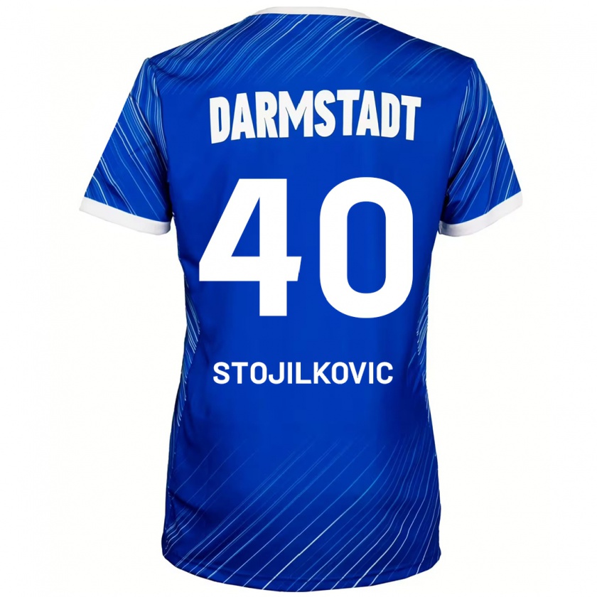 Kandiny Heren Filip Stojilkovic #40 Blauw Wit Thuisshirt Thuistenue 2024/25 T-Shirt België