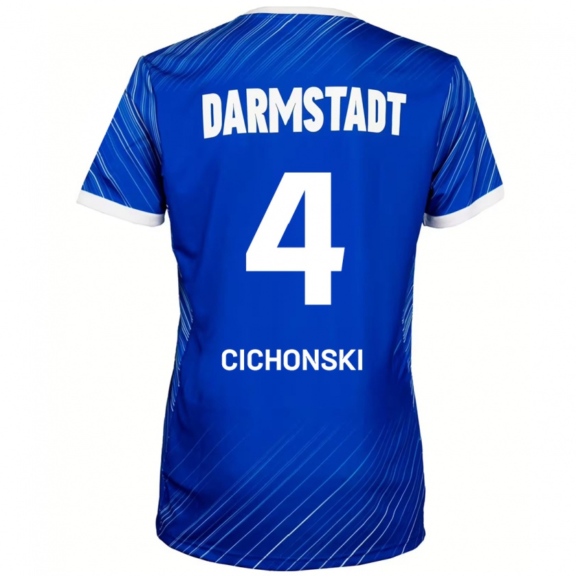 Kandiny Herren Florian Cichonski #4 Blau Weiß Heimtrikot Trikot 2024/25 T-Shirt Österreich