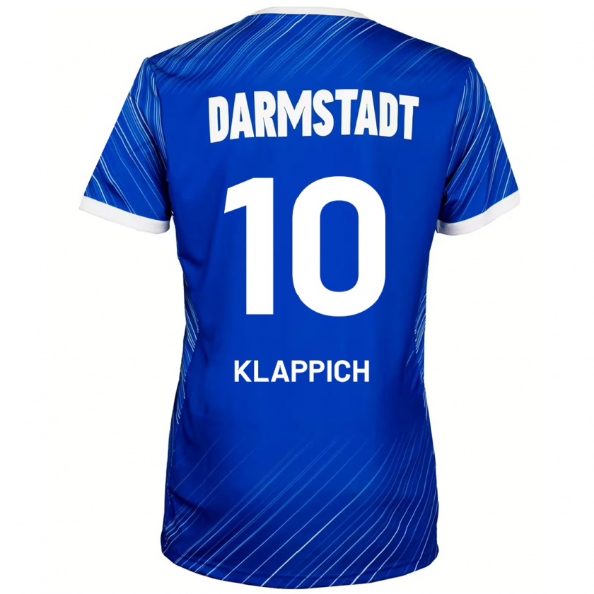 Kandiny Heren Luis Klappich #10 Blauw Wit Thuisshirt Thuistenue 2024/25 T-Shirt België