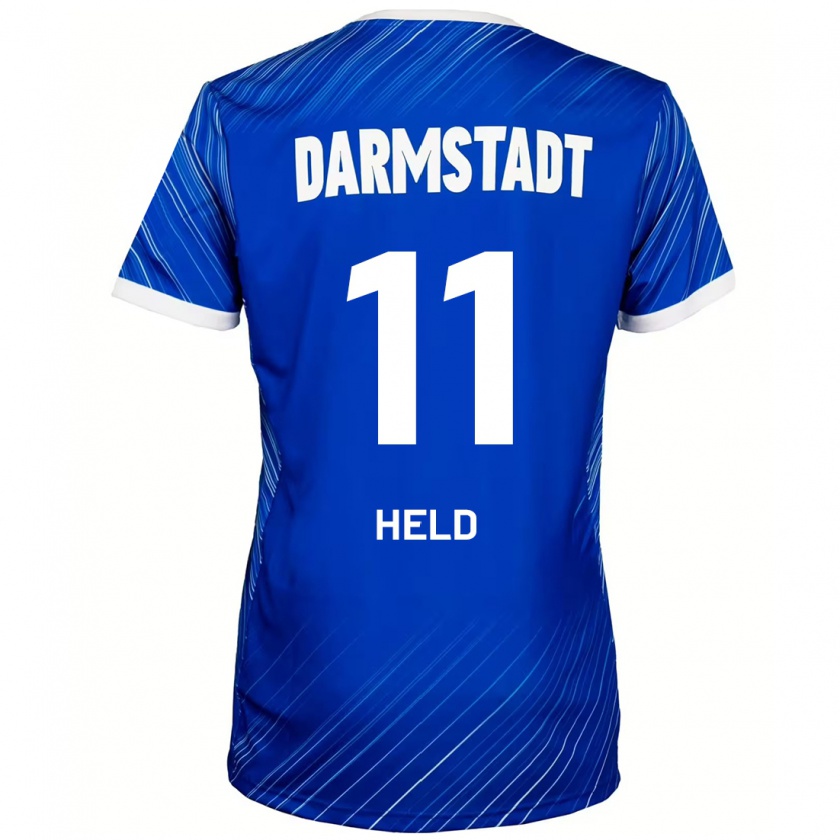 Kandiny Herren Henry Held #11 Blau Weiß Heimtrikot Trikot 2024/25 T-Shirt Österreich