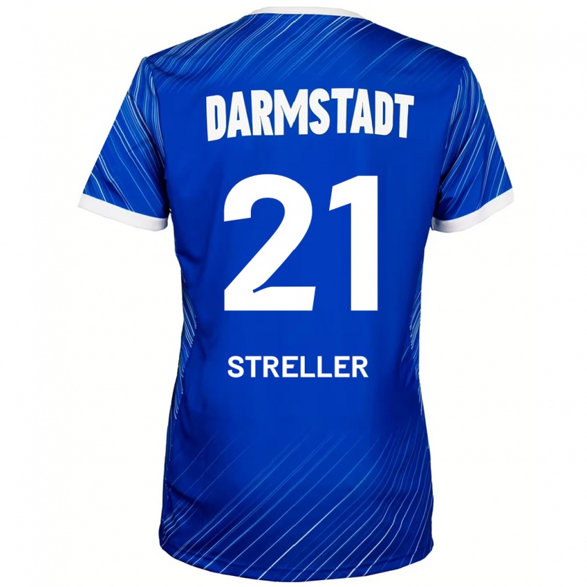 Kandiny Herren Till Streller #21 Blau Weiß Heimtrikot Trikot 2024/25 T-Shirt Österreich