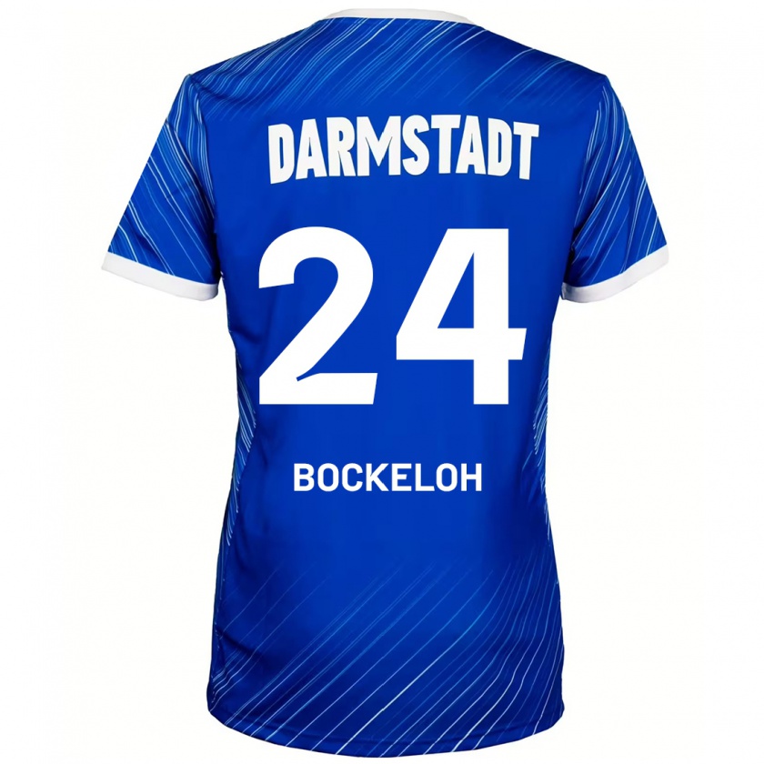 Kandiny Herren Leonhard Bockeloh #24 Blau Weiß Heimtrikot Trikot 2024/25 T-Shirt Österreich