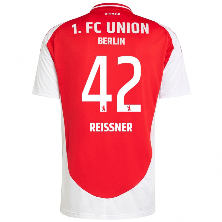 Kandiny Uomo Maglia Naika Reissner #42 Rosso Bianco Kit Gara Home 2024/25 Maglietta