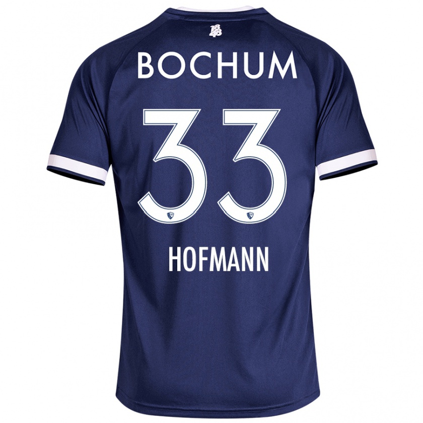 Kandiny Hombre Camiseta Philipp Hofmann #33 Azul Oscuro 1ª Equipación 2024/25 La Camisa México