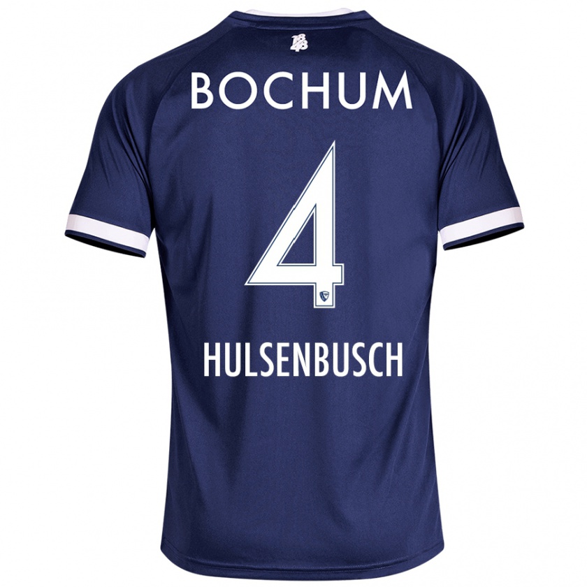 Kandiny Uomo Maglia Daniel Hülsenbusch #4 Blu Scuro Kit Gara Home 2024/25 Maglietta