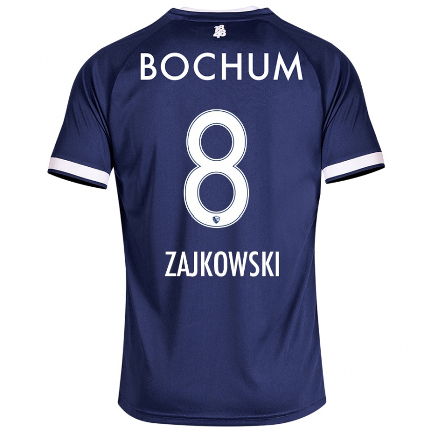 Kandiny Uomo Maglia Cedric Zajkowski #8 Blu Scuro Kit Gara Home 2024/25 Maglietta