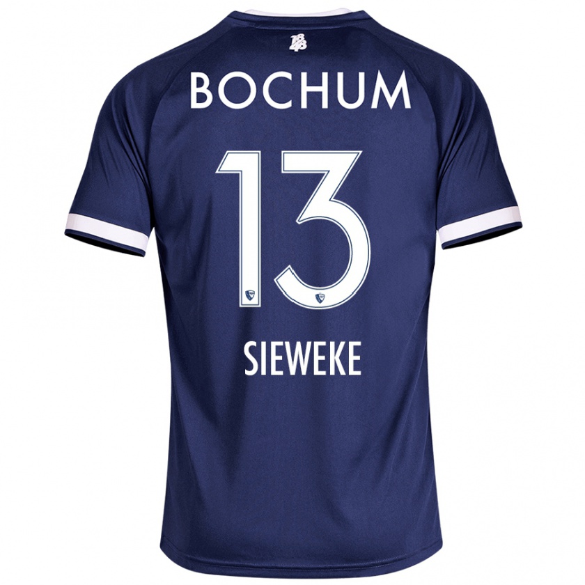 Kandiny Heren Henri Sieweke #13 Donkerblauw Thuisshirt Thuistenue 2024/25 T-Shirt België