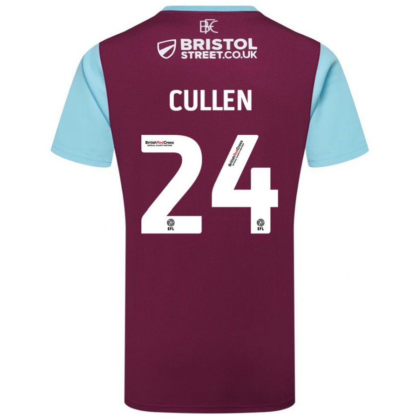 Kandiny Homem Camisola Josh Cullen #24 Crédito Borboleta Azul Principal 2024/25 Camisa Brasil