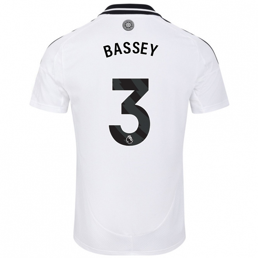 Kandiny Uomo Maglia Calvin Bassey #3 Bianco Kit Gara Home 2024/25 Maglietta