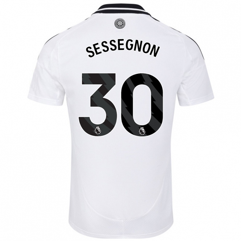 Kandiny Uomo Maglia Ryan Sessegnon #30 Bianco Kit Gara Home 2024/25 Maglietta