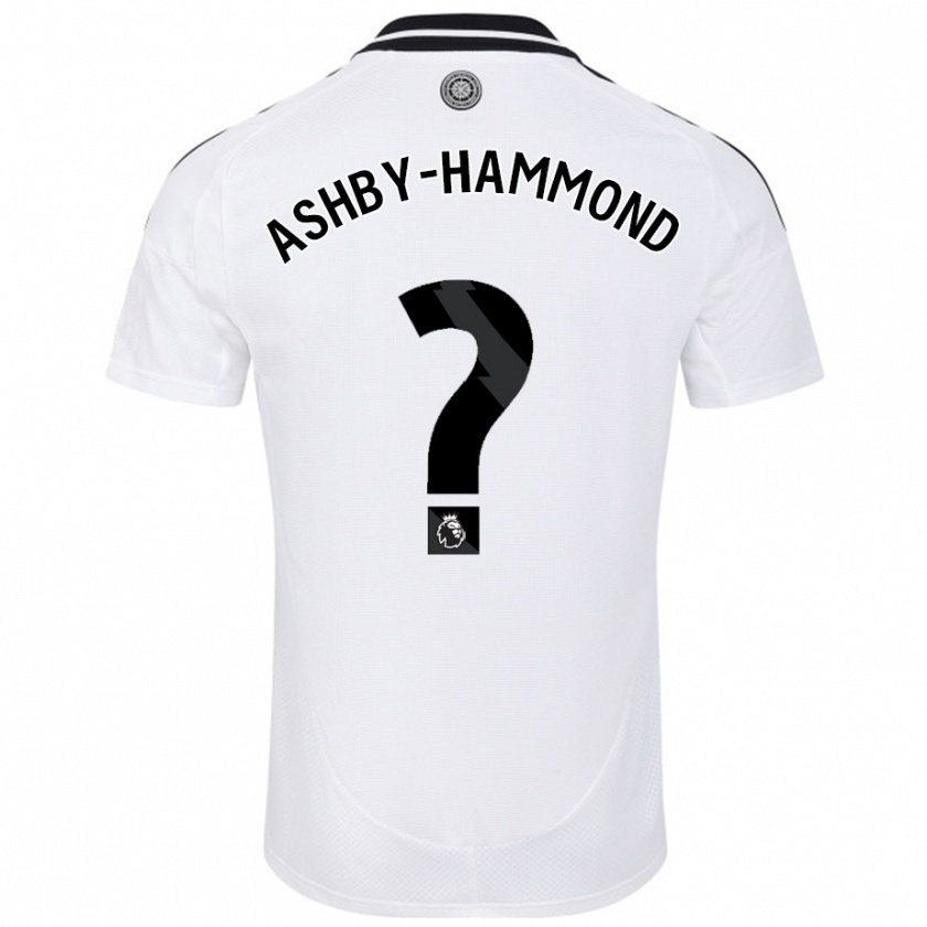 Kandiny Uomo Maglia Luca Ashby-Hammond #0 Bianco Kit Gara Home 2024/25 Maglietta