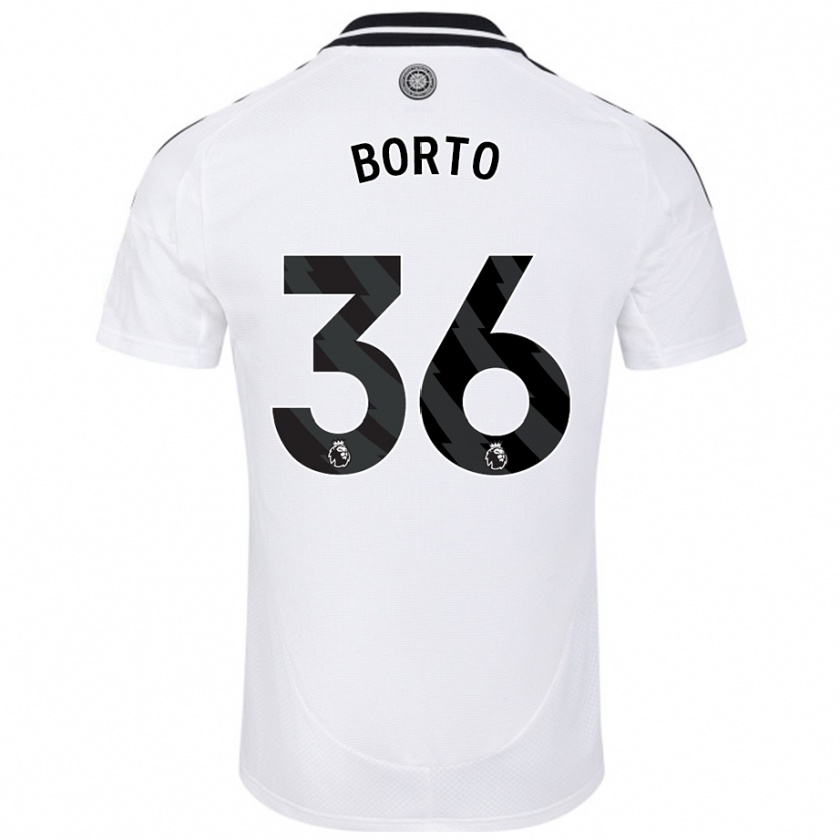 Kandiny Uomo Maglia Alex Borto #36 Bianco Kit Gara Home 2024/25 Maglietta