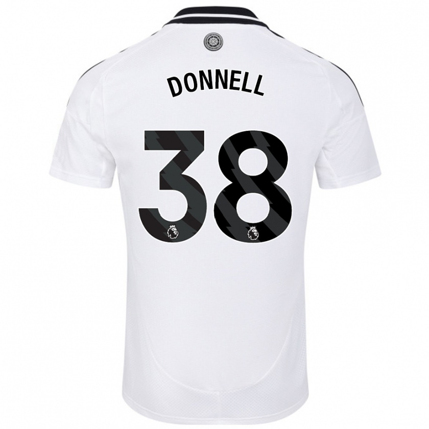 Kandiny Hombre Camiseta Chris Donnell #38 Blanco 1ª Equipación 2024/25 La Camisa