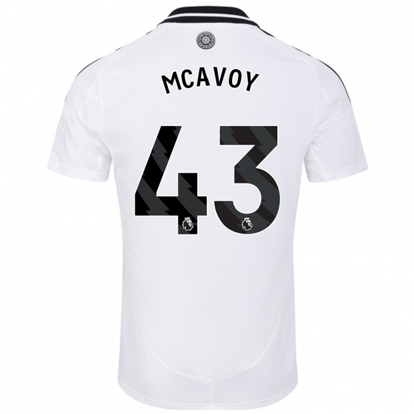 Kandiny Męski Connor Mcavoy #43 Biały Domowa Koszulka 2024/25 Koszulki Klubowe