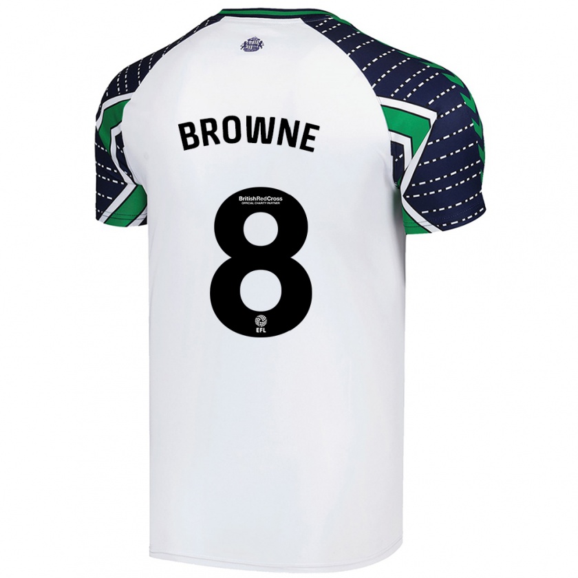 Kandiny Herren Alan Browne #8 Weiß Auswärtstrikot Trikot 2024/25 T-Shirt Österreich