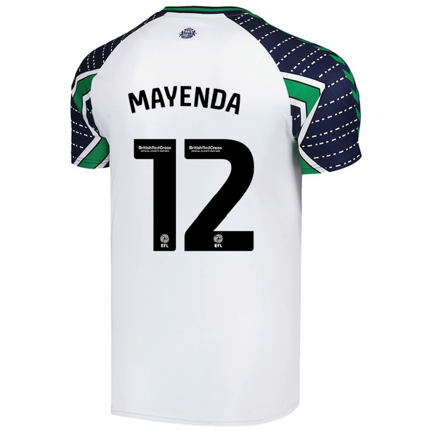 Kandiny Uomo Maglia Eliezer Mayenda #12 Bianco Kit Gara Away 2024/25 Maglietta