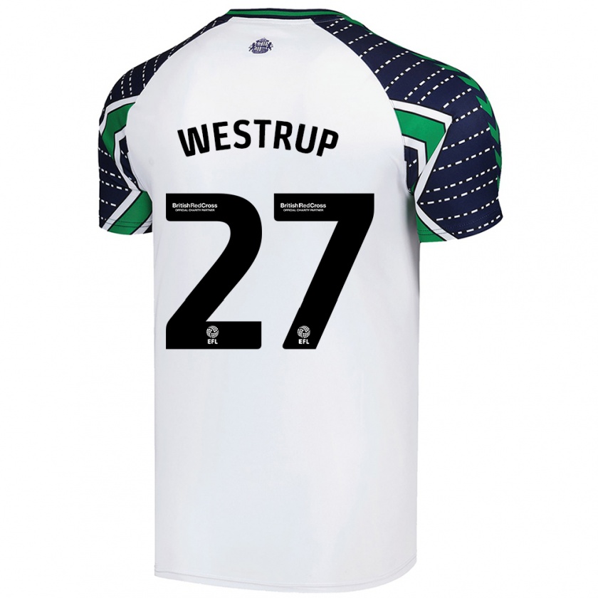 Kandiny Herren Brianna Westrup #27 Weiß Auswärtstrikot Trikot 2024/25 T-Shirt Österreich