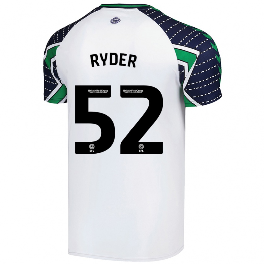 Kandiny Herren Joe Ryder #52 Weiß Auswärtstrikot Trikot 2024/25 T-Shirt Österreich