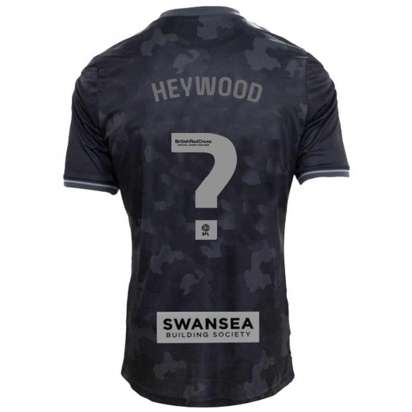 Kandiny Hombre Camiseta Carter Heywood #0 Negro 2ª Equipación 2024/25 La Camisa