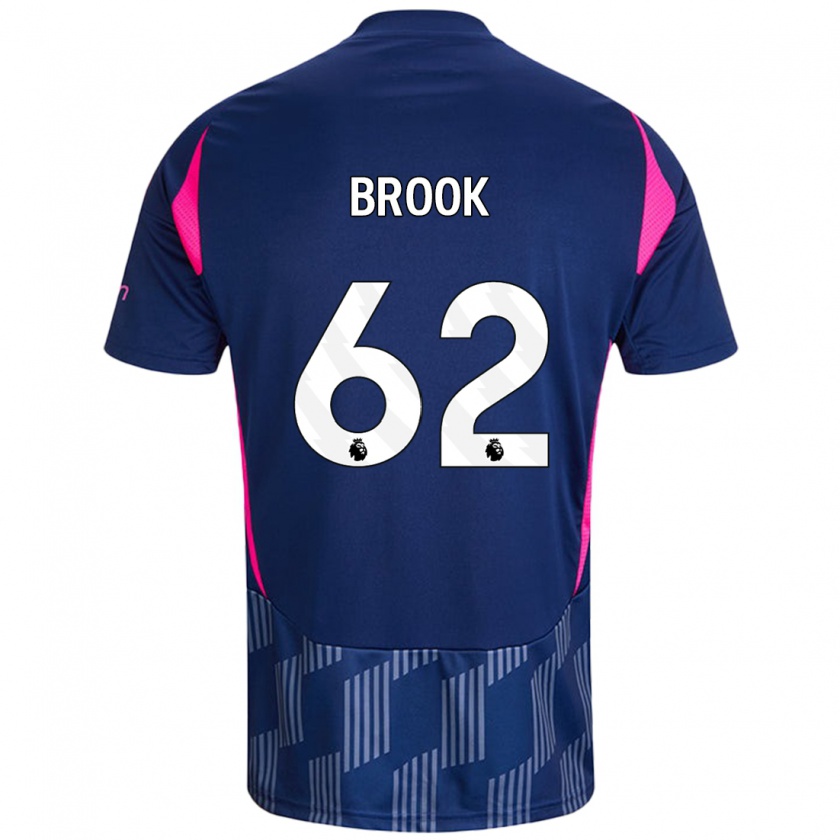 Kandiny Uomo Maglia Will Brook #62 Blu Royal Rosa Kit Gara Away 2024/25 Maglietta