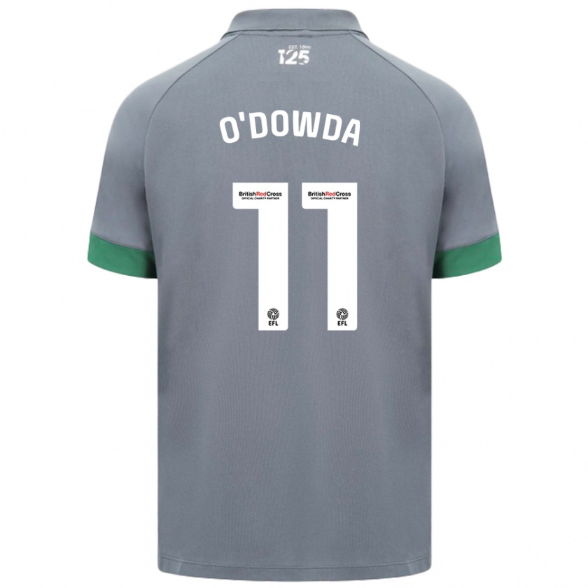 Kandiny Uomo Maglia Callum O'dowda #11 Grigio Scuro Kit Gara Away 2024/25 Maglietta