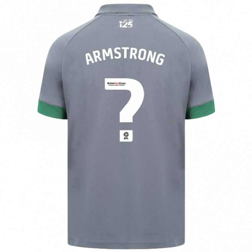 Kandiny Heren Luke Armstrong #0 Donkergrijs Uitshirt Uittenue 2024/25 T-Shirt