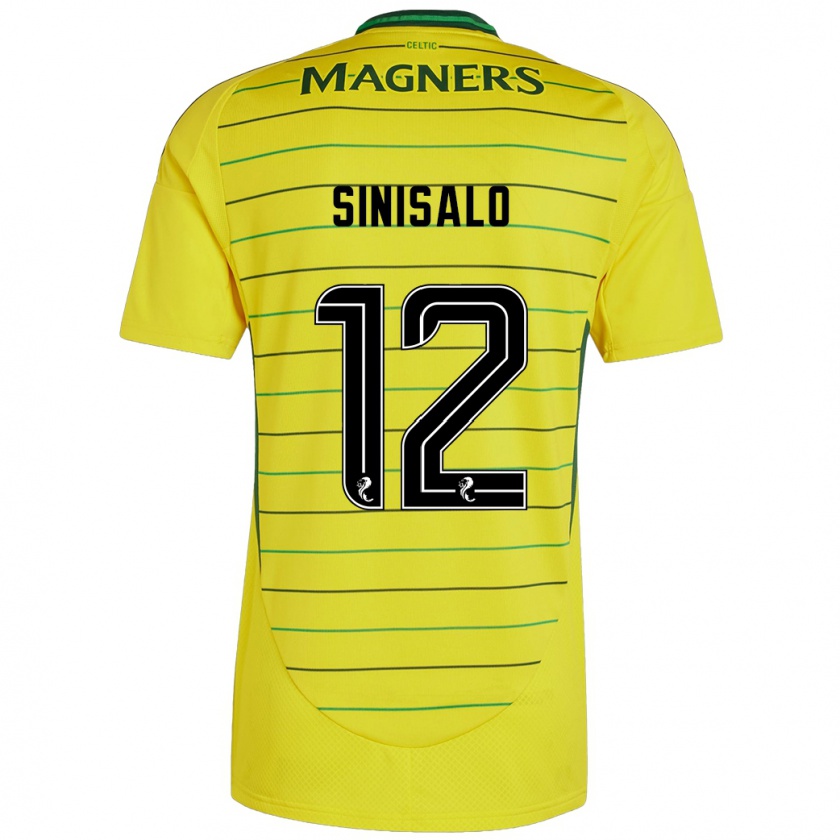 Kandiny Hombre Camiseta Viljami Sinisalo #12 Amarillo 2ª Equipación 2024/25 La Camisa México