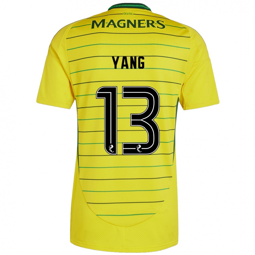 Kandiny Heren Hyun-Jun Yang #13 Geel Uitshirt Uittenue 2024/25 T-Shirt