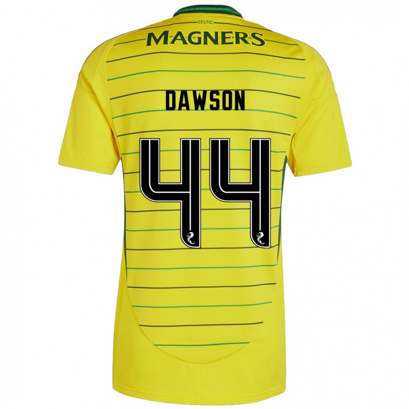 Kandiny Herren Joey Dawson #44 Gelb Auswärtstrikot Trikot 2024/25 T-Shirt Österreich