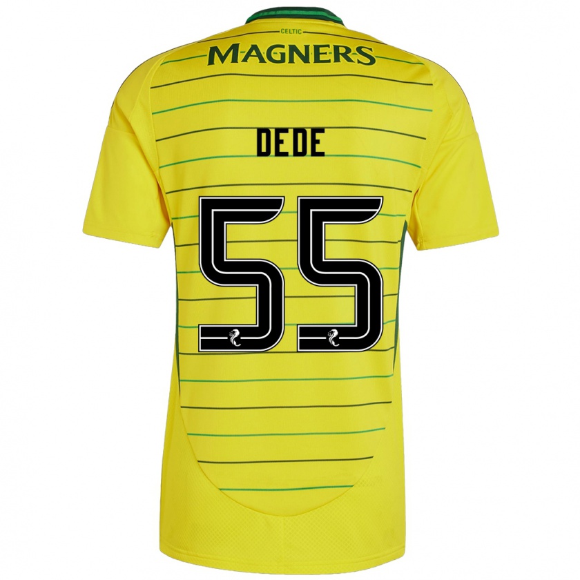 Kandiny Hombre Camiseta Josh Dede #55 Amarillo 2ª Equipación 2024/25 La Camisa México