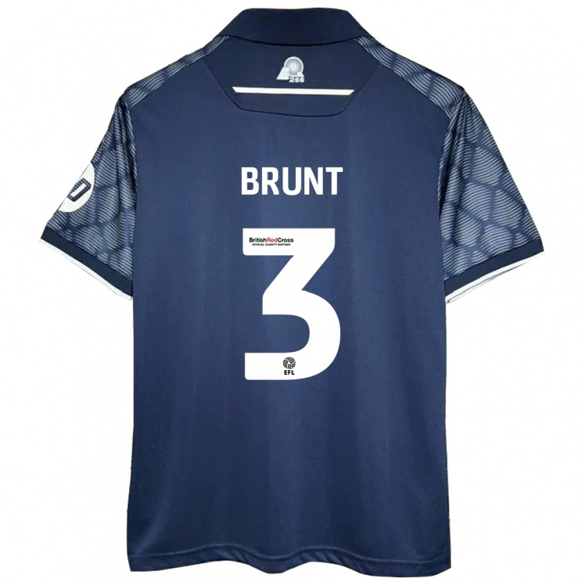 Kandiny Uomo Maglia Lewis Brunt #3 Nero Kit Gara Away 2024/25 Maglietta