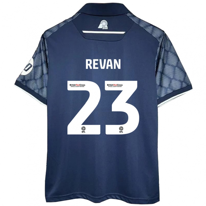 Kandiny Uomo Maglia Sebastian Revan #23 Nero Kit Gara Away 2024/25 Maglietta