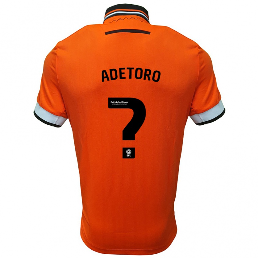 Kandiny Heren Adam Adetoro #0 Oranje Wit Uitshirt Uittenue 2024/25 T-Shirt