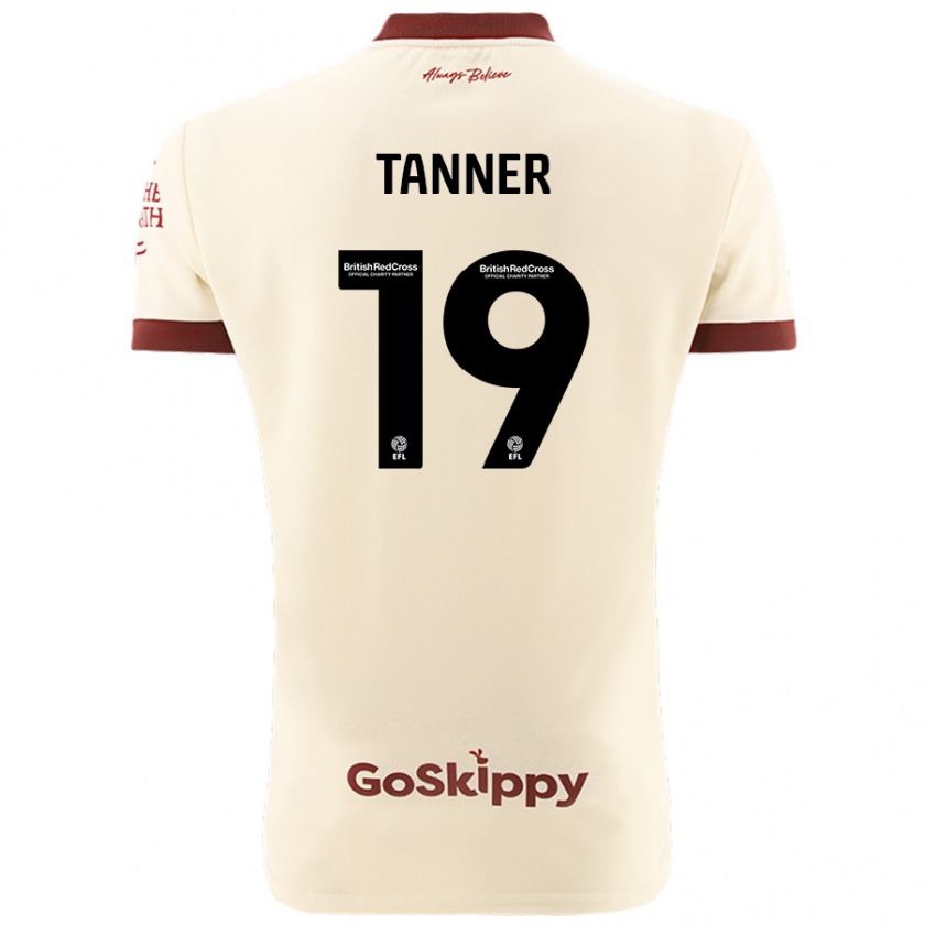 Kandiny Heren George Tanner #19 Crèmewit Uitshirt Uittenue 2024/25 T-Shirt