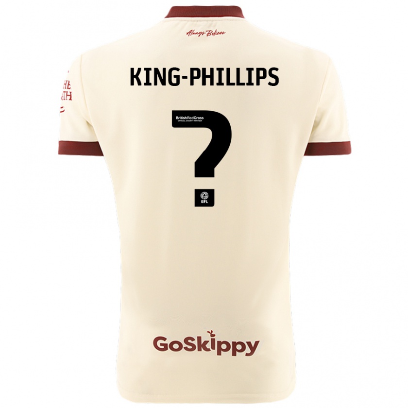 Kandiny Heren Zac King-Phillips #0 Crèmewit Uitshirt Uittenue 2024/25 T-Shirt