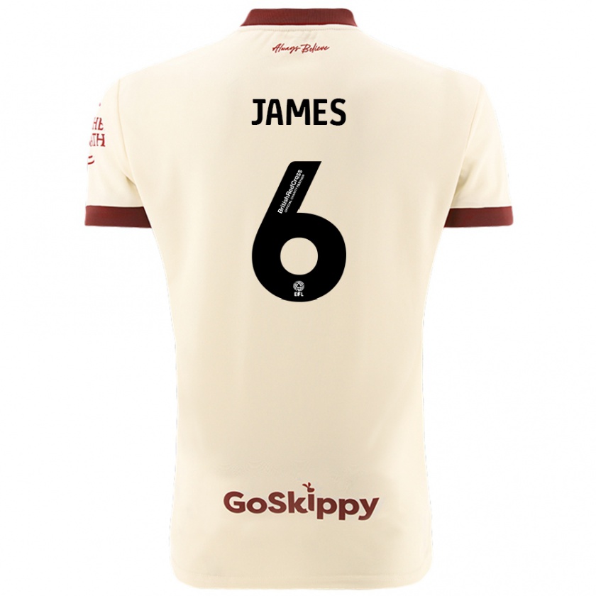 Kandiny Heren Matty James #6 Crèmewit Uitshirt Uittenue 2024/25 T-Shirt